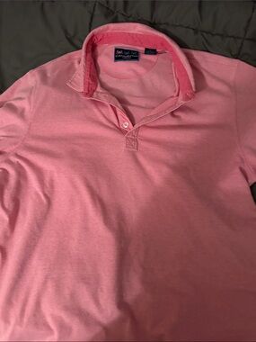 Men's Pink Polo Shirt with Classic Collar